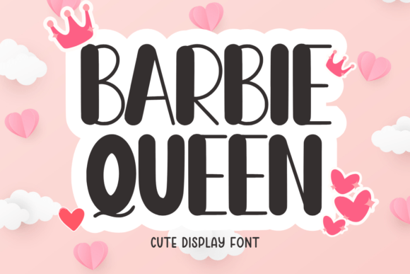 Barbie Queen: A Playful Display Typeface for Joyful Digital Design