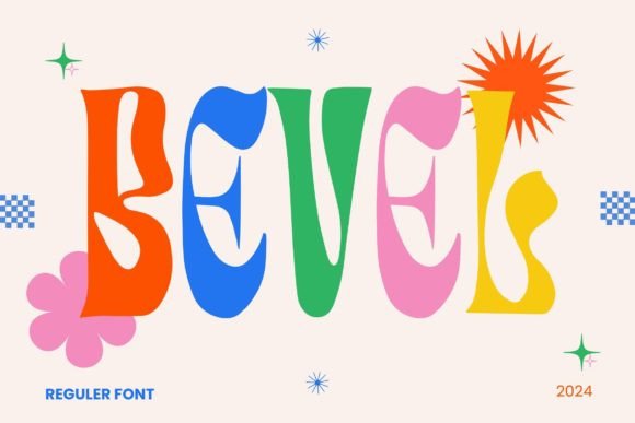 Bevel Display Font for Friendly Website Headlines and Digital Branding