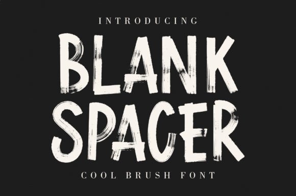 Blank Spacer Display Font for Handmade Product Design