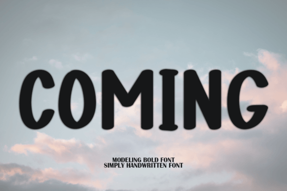 Coming Display Font for Holiday Branding and Small Business Designs