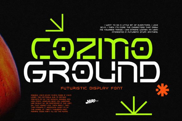 Cozmo Ground: A Futuristic Display Font for Modern Web Design