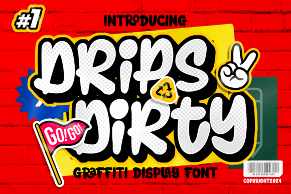 Drips Dirty Font for Urban Editorial Design