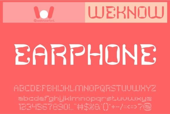 Earphone: A Display Font with Editorial Elegance
