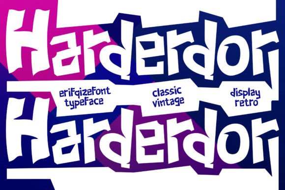 Harderdor: A Display Font for Refined Editorial Design