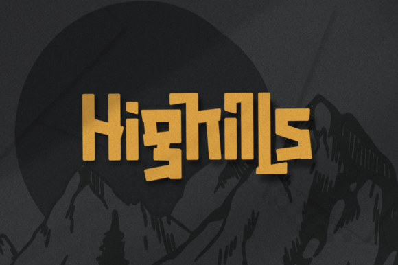 Highills Font Review: Bold Decorative Display Typeface for Brands