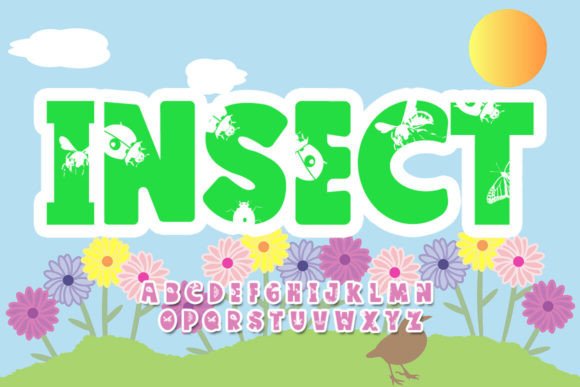 Insect Font: A Cute Quirky Display Typeface for Small Business