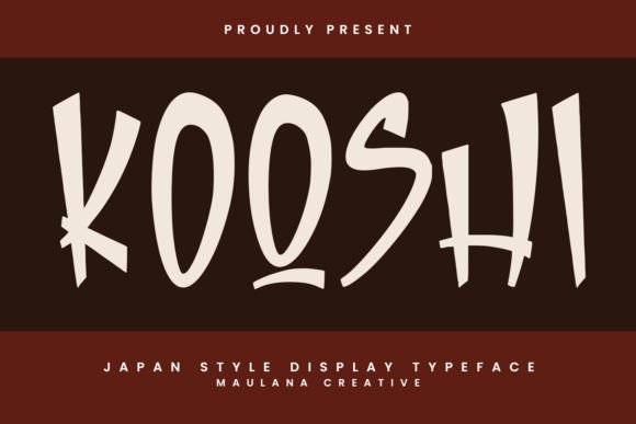 Kooshi: A Playful Display Font for Handmade Products