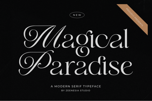 Magical Paradise: A Refined Display Font for Luxury Design