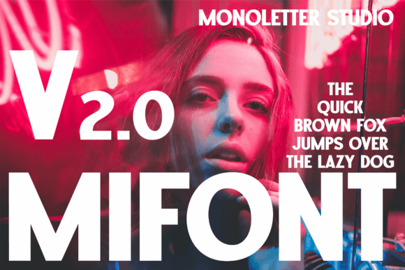 Mifont: A Lively Display Font for Editorial Headlines and Covers