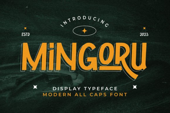 Mingoru: A Playful Display Font for Small Business Branding
