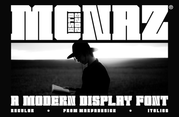 Monaz: A Bold Display Font for Handmade Product Branding