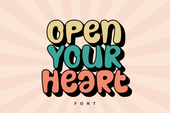 Open Your Heart Font Review: A Whimsical Display Typeface for Small Business Branding