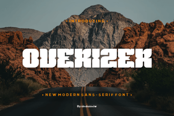 Overizer Display Font for Modern Editorial Design