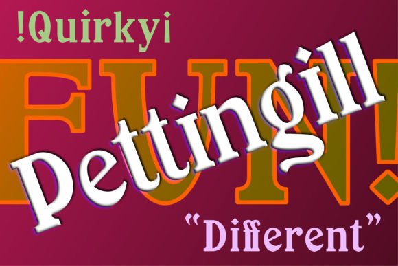 Pettingill Display Font: A Storybook Typeface for Handmade Products and Printables