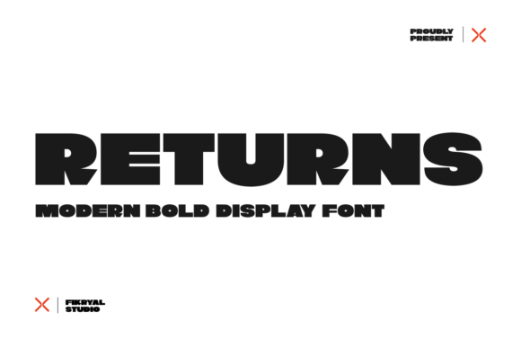 Returns Display Font for Handmade Product Branding and Packaging