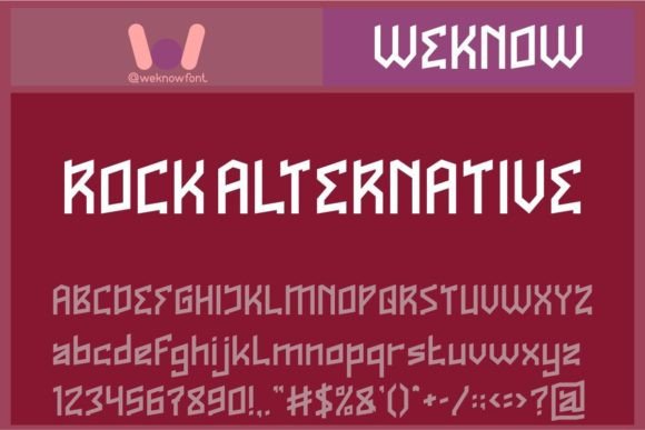 Rock Alternative Font for Handmade Products and Creative Branding