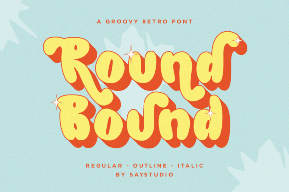 Round Bound: A Retro Display Font for Memorable Branding