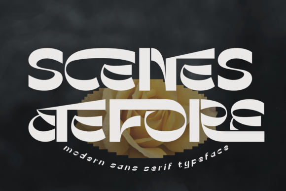 Scenes Before Font for Editorial Design and Publication Branding