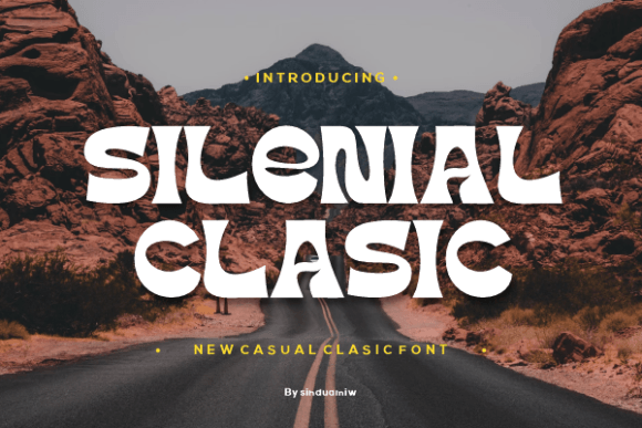 Silenial Clasic: A Groovy Display Font for Retro Designs