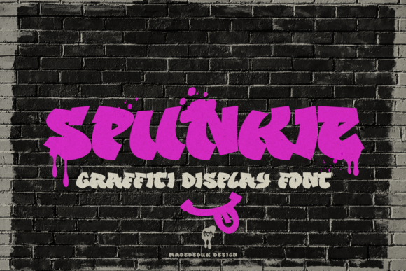 Spunkie: A Bold Graffiti Display Font for Urban Design