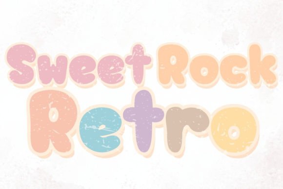Sweet Rock Retro Handwritten Display Font for Small Business Branding