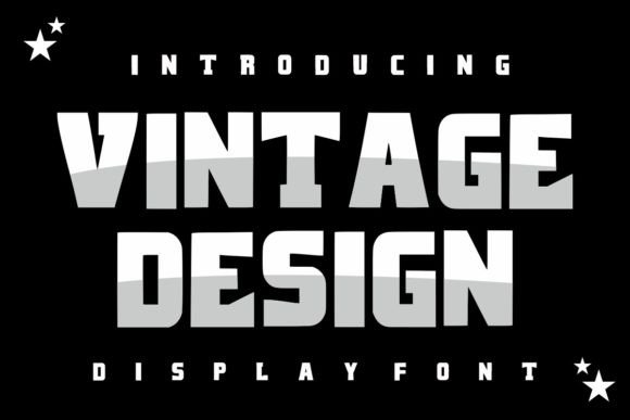 Vintage Design Font: A Modern Display Typeface for Web Projects