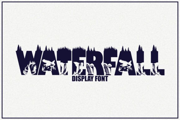 Waterfall Font: A Playful Display Typeface for Marketers and Creators