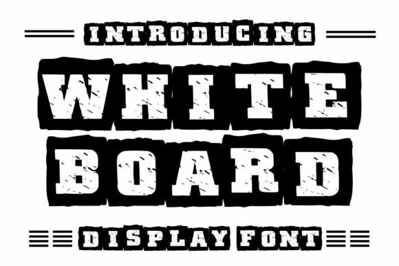 White Board Font: A Display Typeface for Joyful Digital Branding