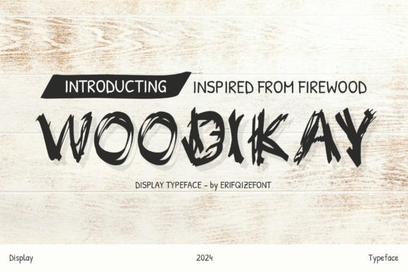 Woodikay Display Font for Bold Campaign Visuals